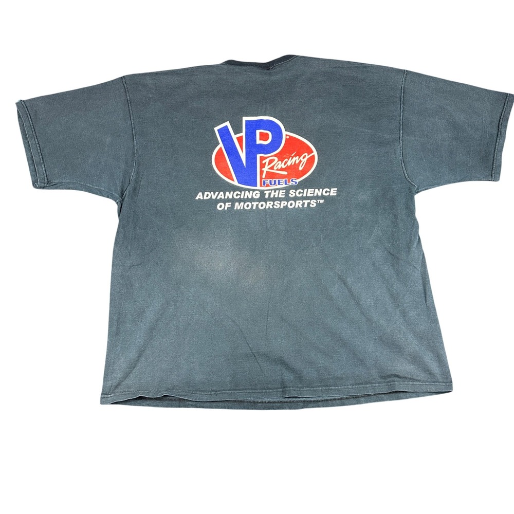 Vintage VP Racing Fuels T-Shirt Faded Black Moto Streetwear Racing Tee Mens XXL